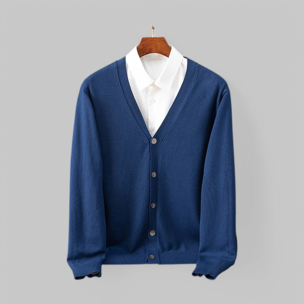 Stylisher Cardigan für Männer V-Ausschnitt Modern