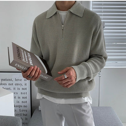 Herren Pullover Modern Schlanker Schnitt