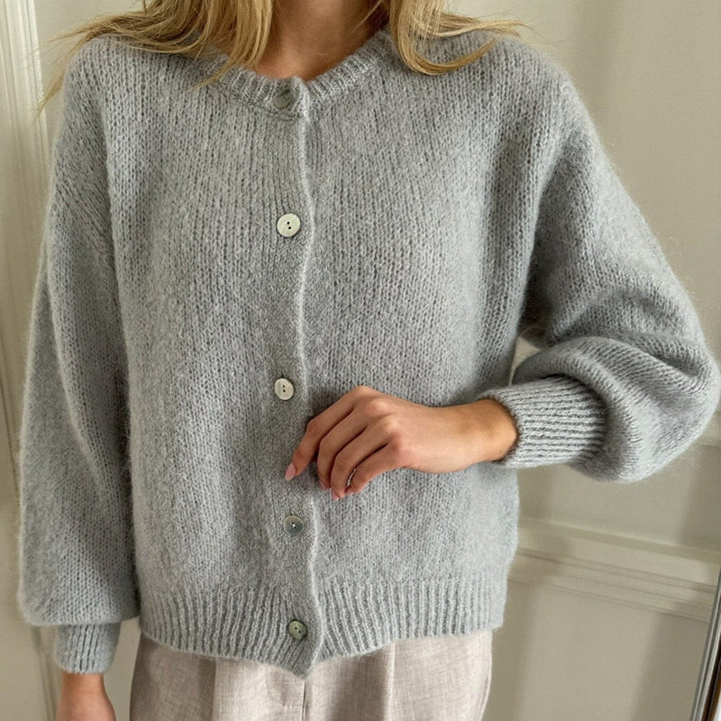 Damen Strickjacke Vintage Chic Langarm