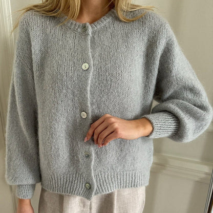 Damen Strickjacke Vintage Chic Langarm