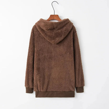 Übergroßer Sherpa Fleece Hoodie Warm & Bequem - IdealeKleiden