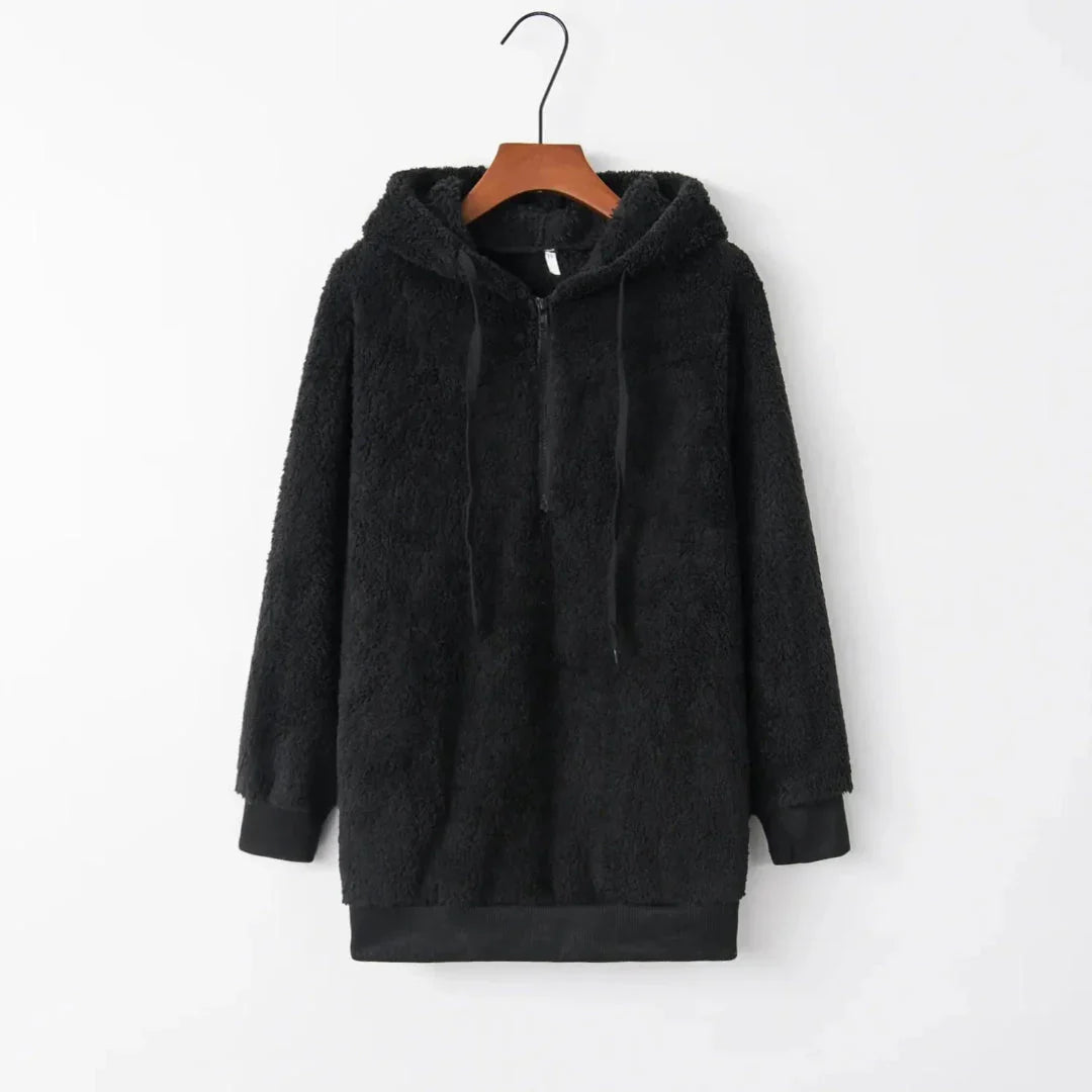 Übergroßer Sherpa Fleece Hoodie Warm & Bequem