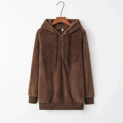 Übergroßer Sherpa Fleece Hoodie Warm & Bequem