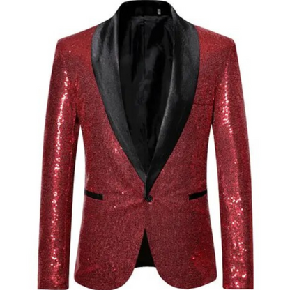 Glitzer Blazer Herren Party Elegant - IdealeKleiden