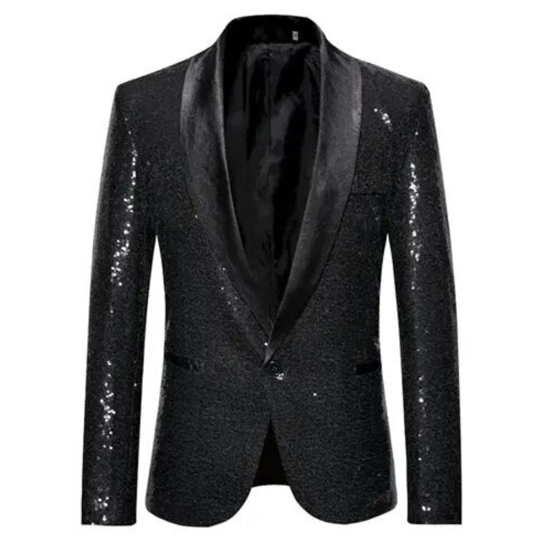 Glitzer Blazer Herren Party Elegant