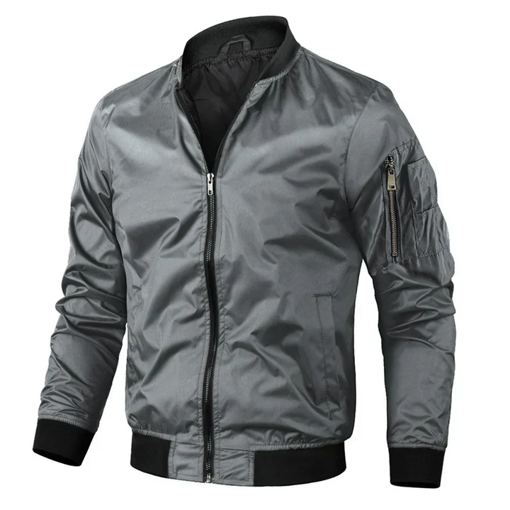 Herren Bomberjacke Modern Stilvoll Elegant