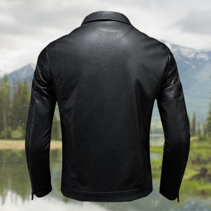 Lederjacke Trendy Moderner Style - IdealeKleiden