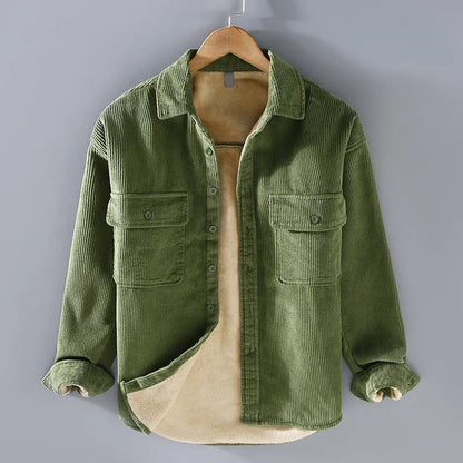 Herren Hemd Corduroy Warm Winterlook