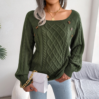 Stilvoller Damenpullover Elegant Langarm