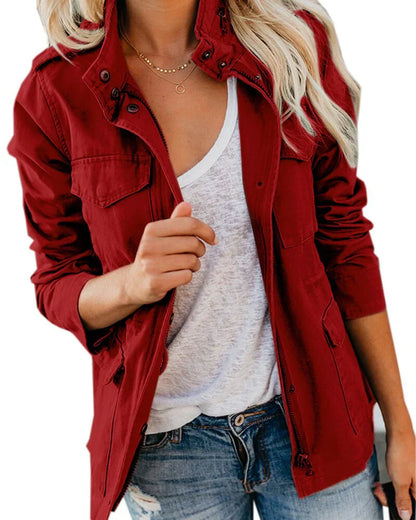 Damenjacke Modern mit Reißverschluss und Taschen