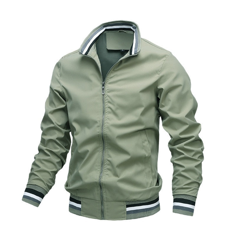 Herren Bomberjacke Modern Streifen Design