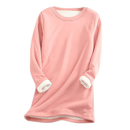 Damen Fleecepullover Weich und Warm