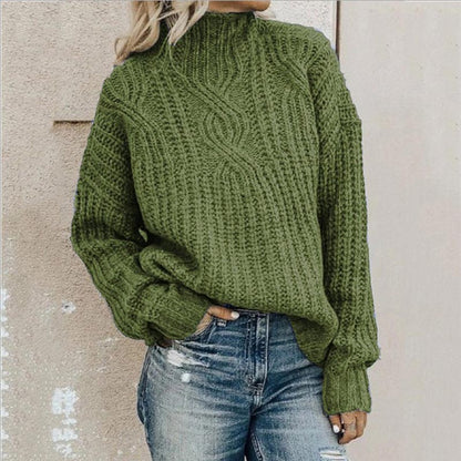 Weiche Frauenpullover Kabelstrick Design - IdealeKleiden