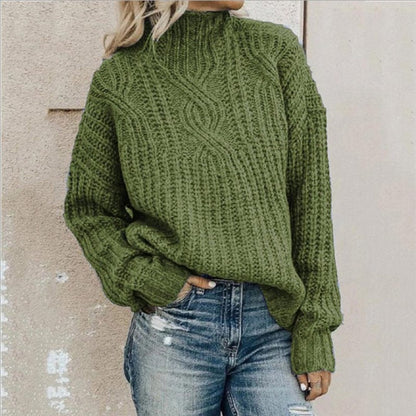 Weiche Strickpullover Damen Wärme