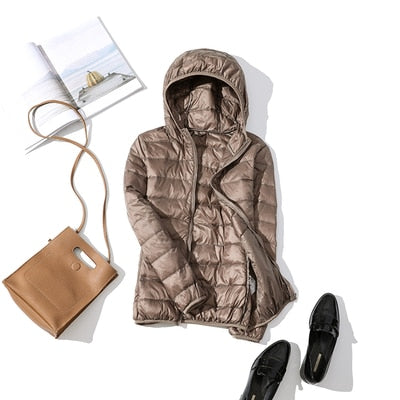Leichte Winterdaunenjacke Damen