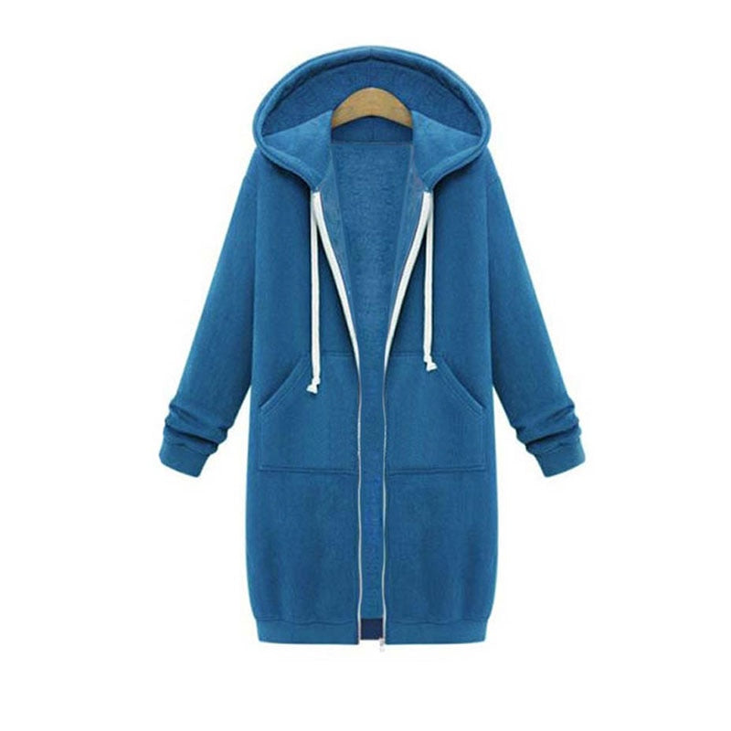 Stylish Sweatjacke Damen Lang