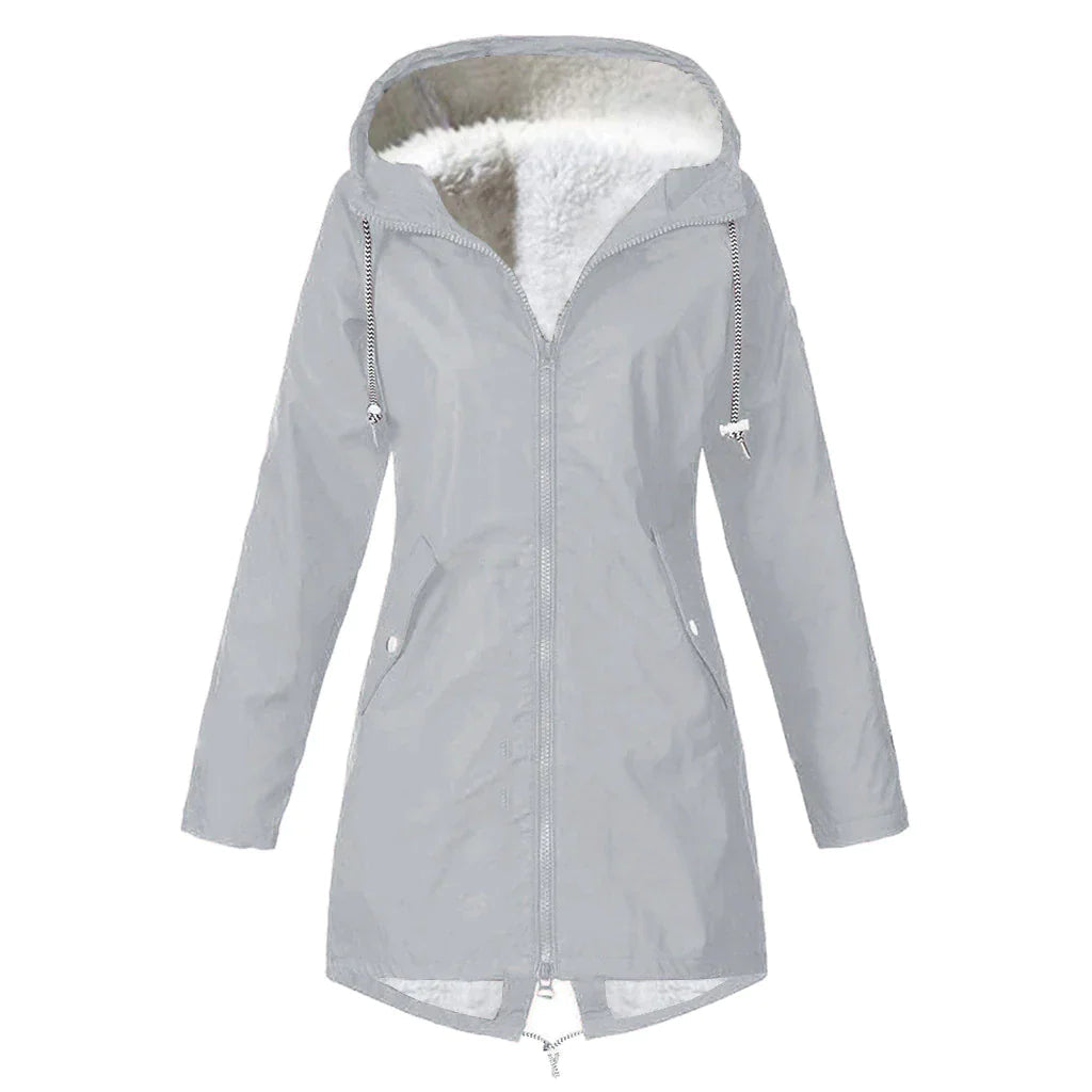 Wasserdichte Fleece-Jacke Damen Warm und Bequem Herbst Winter