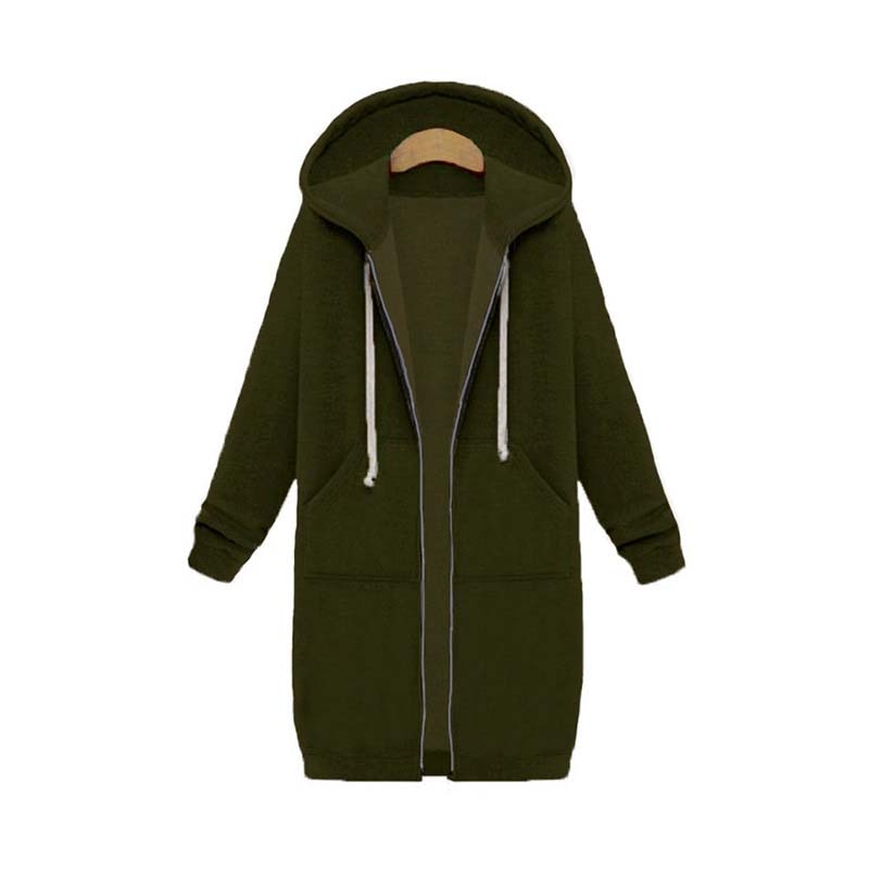 Stylish Sweatjacke Damen Lang