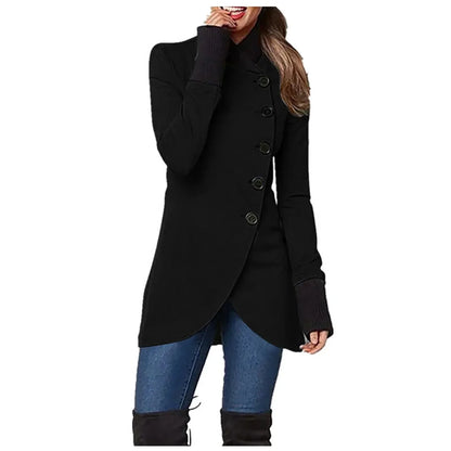Modische Damenjacke Knopfverschluss