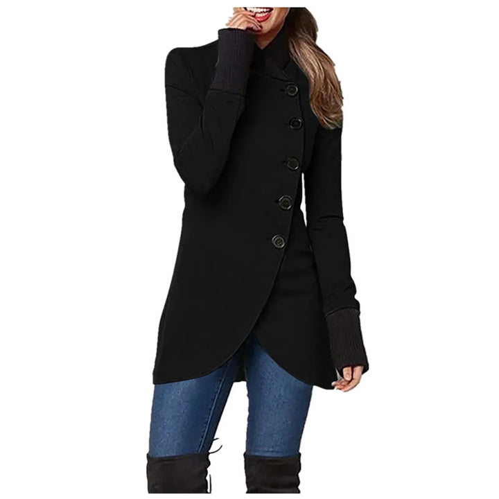 Modische Damenjacke Knopfverschluss