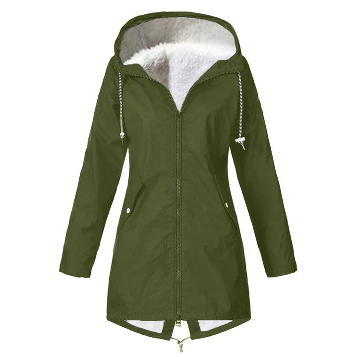 Wasserdichte Fleece-Jacke Damen Warm und Bequem Herbst Winter