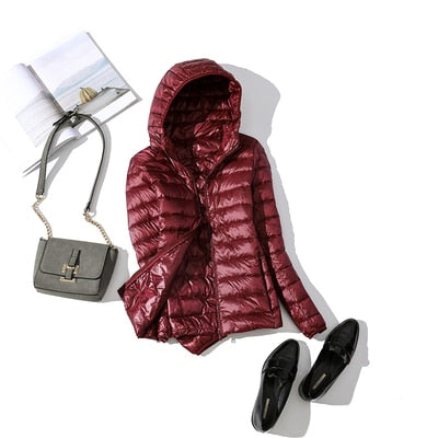 Leichte Winterdaunenjacke Damen