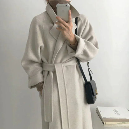 Stilvolle Winterjacke Frauen Klassisch Lang - IdealeKleiden