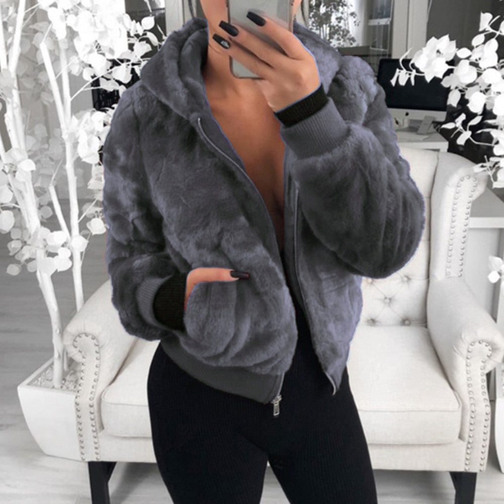 Weiches Sweatshirt Kapuze Bequem Entspannt - IdealeKleiden