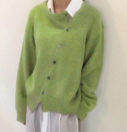 Kaschmir Weste Damen Elegant Knöpfe