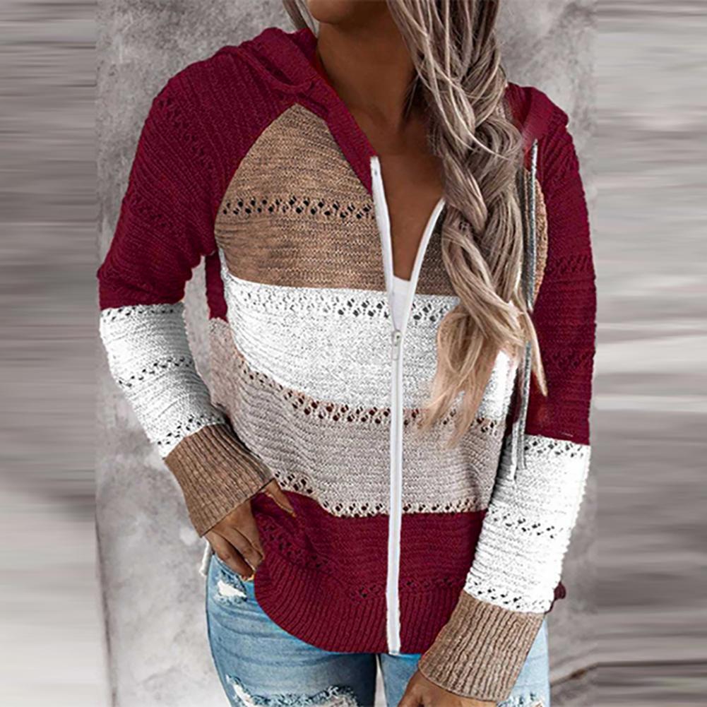 Winterpullover V-Ausschnitt Trendig Frauen