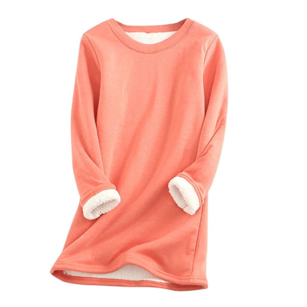 Damen Fleece Pullover Weich