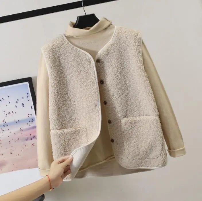 Stilvoller Fleece Cardigan Damen Modern