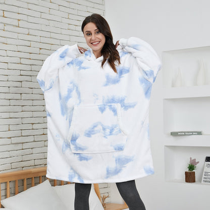 Große Damen Pullover Oversize Kapuze