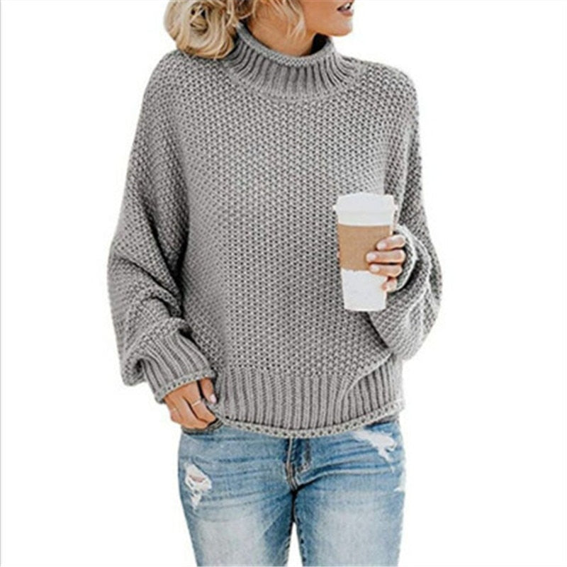 Weiche Rollkragenpullover Selbstgestrickt