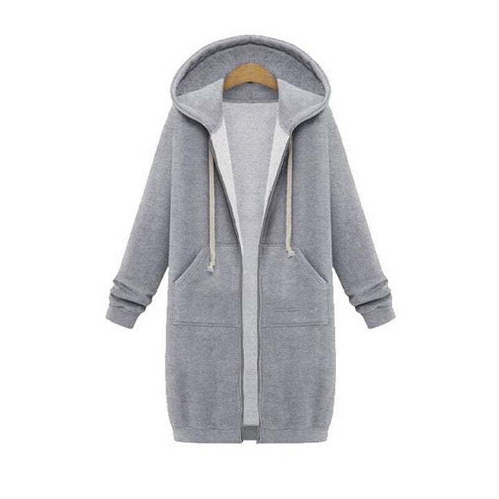 Stylische Damenjacke Lang Sweatshirt Design