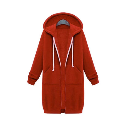 Stylische Damenjacke Lang Sweatshirt Design