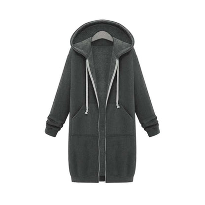 Stylische Damenjacke Lang Sweatshirt Design