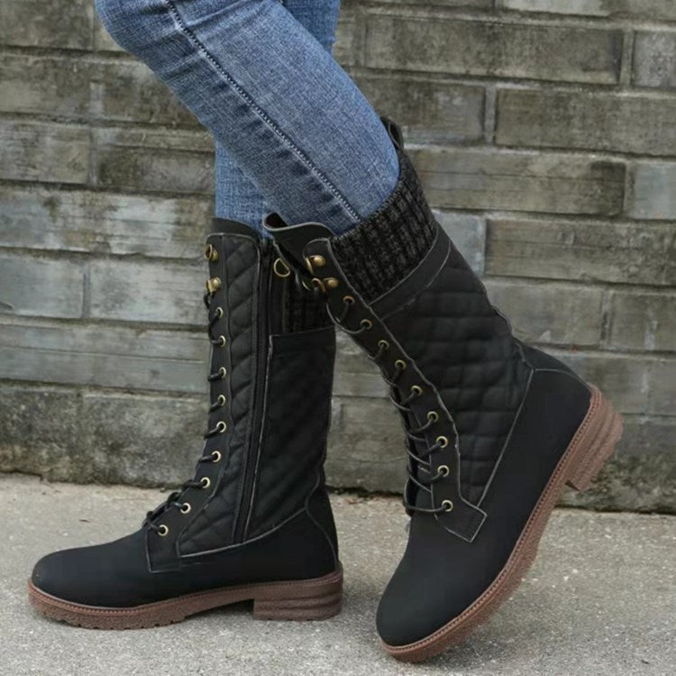 Frauen Stiefel Mittelhohes Modell - IdealeKleiden