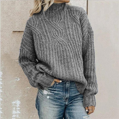 Weiche Strickpullover Damen Wärme