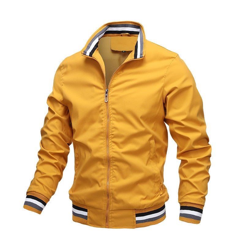 Herren Bomberjacke Modern Streifen Design