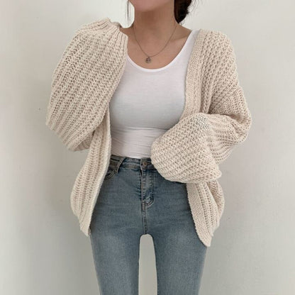 Herbstweste Damen Warm & Bequem Strick - IdealeKleiden