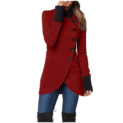 Stylische Damenjacke Mit Knöpfen
