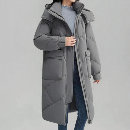 Winterjacke Damen Lang Daunen gefüttert