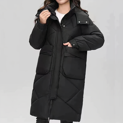 Daunenparka Damen Lang Elegant
