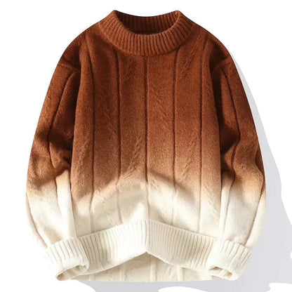 Zweifarbiger Strickpullover Herren Modern - IdealeKleiden
