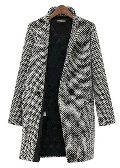 Lange Wolljacke Damen Elegant