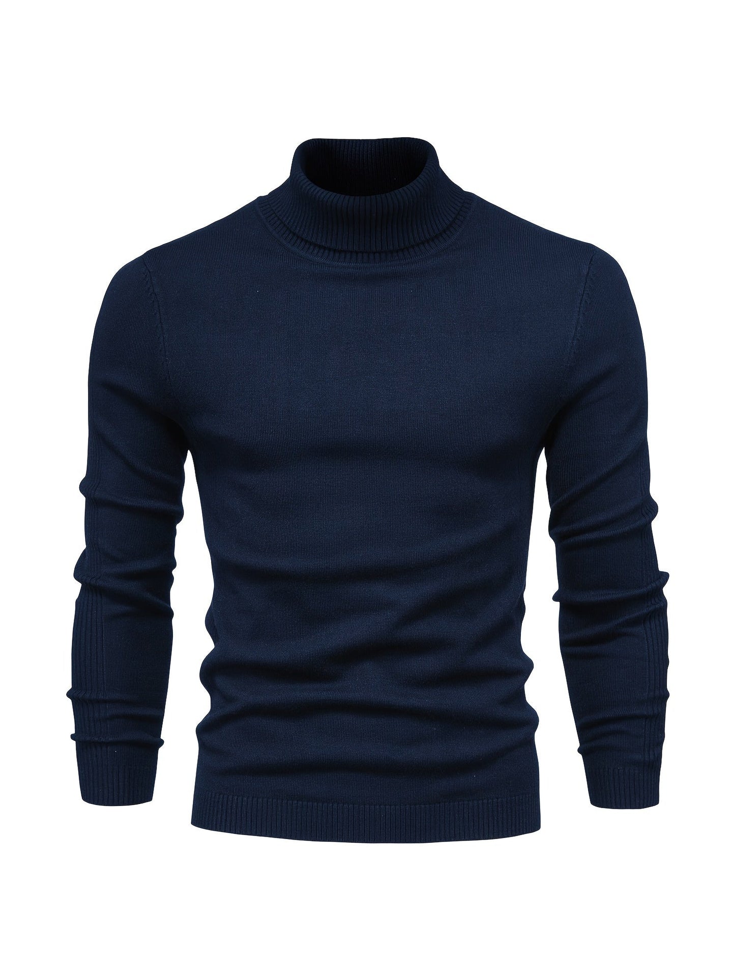 Herren Rollkragenpullover Merinowolle Modern Warm