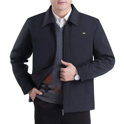 Elegante Herrenjacke Reverskragen Klassisch Modern