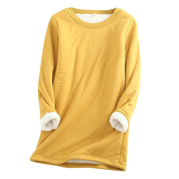 Damen Fleece Pullover Weich