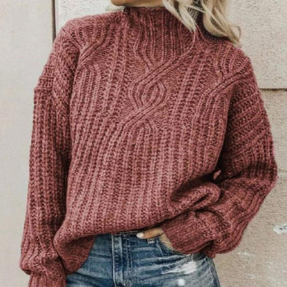 Weiche Strickpullover Damen Wärme